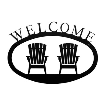 Adirondacks Metal Welcome Sign - Small