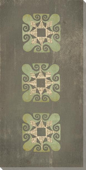 Stacked Medallions 2 Wrapped Canvas Giclee Print Wall Art