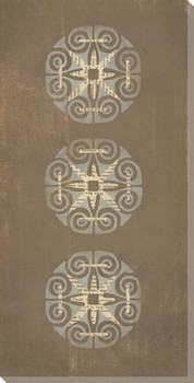 Stacked Medallions 3 Wrapped Canvas Giclee Print Wall Art