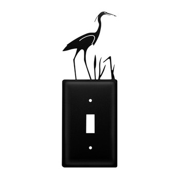 Heron Single Toggle Metal Switch Plate Cover