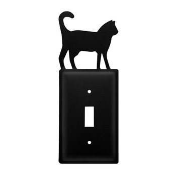 Cat Single Toggle Metal Switch Plate Cover