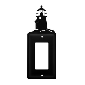 Lighthouse Single Rocker (GFCI) Metal Switch Plate Cover