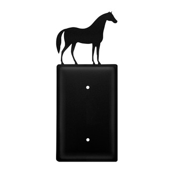 Horse Single Blank Switch Plate Cover