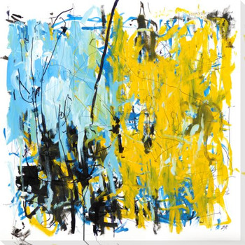 Tenure Yellow Wrapped Canvas Giclee Art Print Wall Art