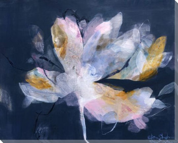 Magnolia Flower Gloaming No2 Wrapped Canvas Giclee Art Print Wall Art