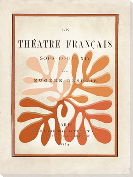 Theatre Francais Wrapped Canvas Giclee Art Print Wall Art