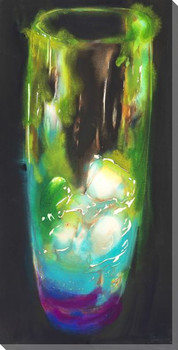 Lime Ice Vase Wrapped Canvas Giclee Art Print Wall Art