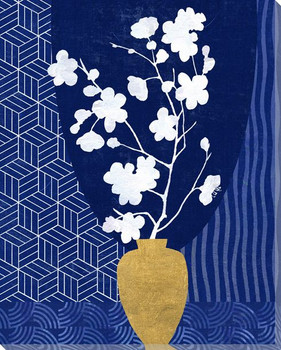 Blossoms in Vases 2 Wrapped Canvas Giclee Art Print Wall Art