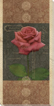Carte Postale Roses 4 Wrapped Canvas Giclee Art Print Wall Art