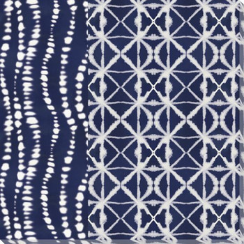 Indigo Splash XII Wrapped Canvas Giclee Art Print Wall Art