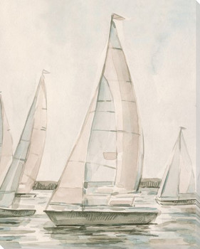 Sail Scribble I Wrapped Canvas Giclee Art Print Wall Art