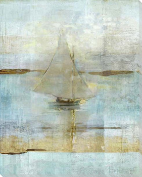 Sailing In Dusk Wrapped Canvas Giclee Art Print Wall Art