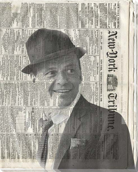 Frank Sinatra Wrapped Canvas Giclee Art Print Wall Art