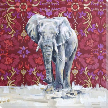 Majestic Elephant Wrapped Canvas Giclee Art Print Wall Art