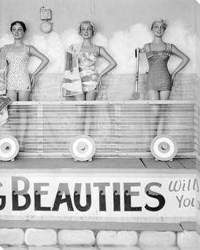 Bathing Beauties Wrapped Canvas Giclee Art Print Wall Art