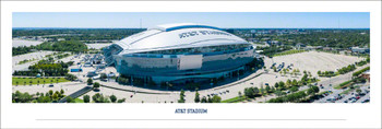 Dallas Cowboys AT&T Stadium Aerial Panoramic Art Print