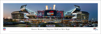 Denver Broncos Empower Field at Mile High Panoramic Art Print