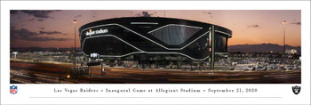 Las Vegas Raiders Allegiant Stadium Panoramic Art Print