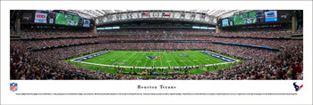 Houston Texans Football 50 Yard Line Panoramic Art Print