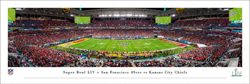 Super Bowl LIV - San Francisco 49ers vs Kansas City Chiefs Panoramic Art Print