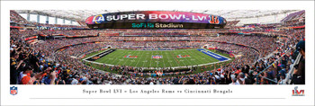 2022 Super Bowl - Los Angeles Rams vs Cincinnati Bengals Panoramic Art Print