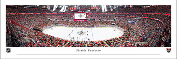 Florida Panthers Hockey Center Ice Panoramic Art Print