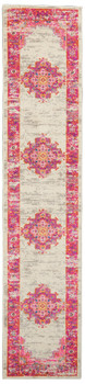 2' x 10' Fuchsia Power Loom Runner Rug