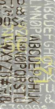 Numbered Letters II Wrapped Canvas Giclee Print Wall Art