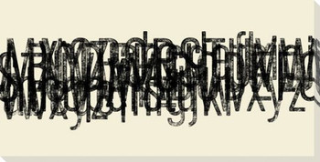 Pandemonium Letters Wrapped Canvas Giclee Print Wall Art
