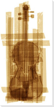 Taped Violin Wrapped Canvas Giclee Print Wall Art