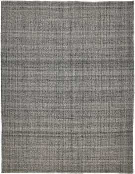 2' x 3' Gray and Ivory Hand Woven Area Rug