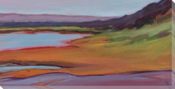 Colorful Shoreline Wrapped Canvas Giclee Print Wall Art