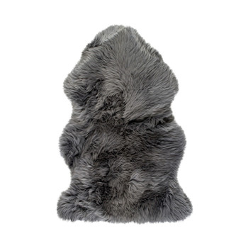 2' x 3' Grey Animal Print Area Rug