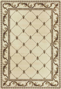 2' x 3' Polypropylene Ivory Accent Rug