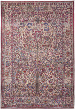 2' x 3' Red Tan & Pink Floral Power Loom Area Rug