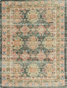 2' x 4' Charcoal Hand Woven Traditional Indoor Accent Rug