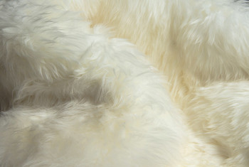 2' x 5' Natural Rectangular Sheepskin Area Rug