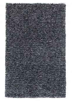 3' x 5' Black Heather Indoor Shag Rug