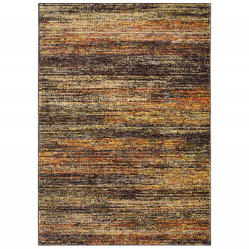 3' x 5' Gold and Slate Abstract Area Rug