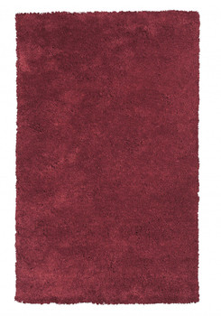 3' x 5' Red Indoor Shag Rug
