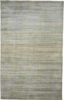 4' x 6' Green Blue and Tan Ombre Hand Woven Area Rug