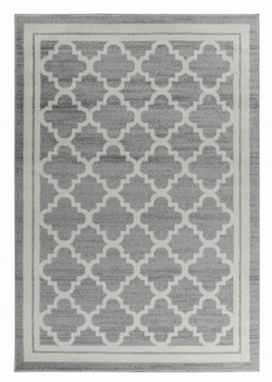 4' x 6' Grey Moroccan Area Rug