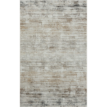 4' x 6' Gray Abstract Distressed Rectangle Area Rug