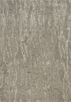 5' x 7' Sand Plain Wool Indoor Area Rug with Viscose Highlights