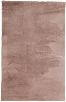 5' x 7' Pink Shag Polyester Area Rug