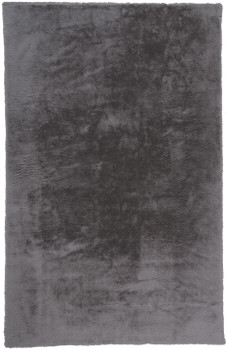 5' x 7' Taupe and Gray Shag Area Rug