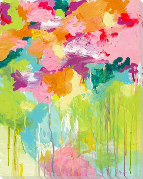 Raindrops in Eden Wrapped Canvas Giclee Print Wall Art