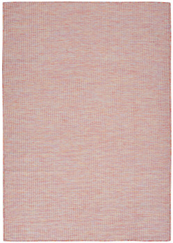 5' x 7' Dark Red Power Loom Area Rug