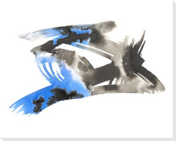Stigma Blue 2 Wrapped Canvas Giclee Art Print Wall Art
