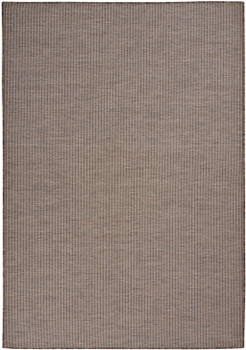 5' x 7' Brown Power Loom Area Rug